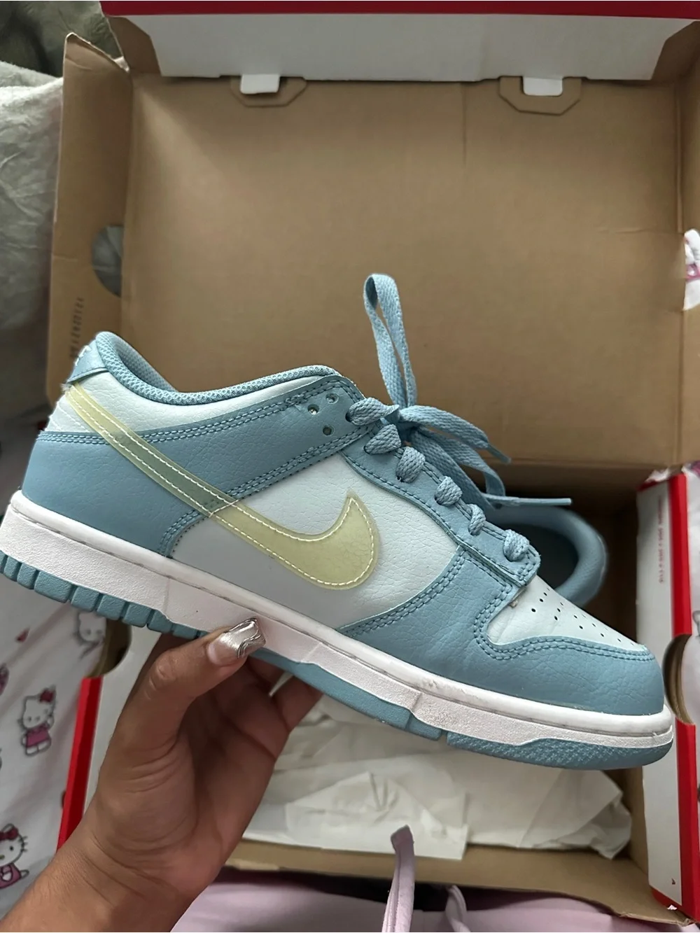Nike Dunk low “Aura clear/ blue”